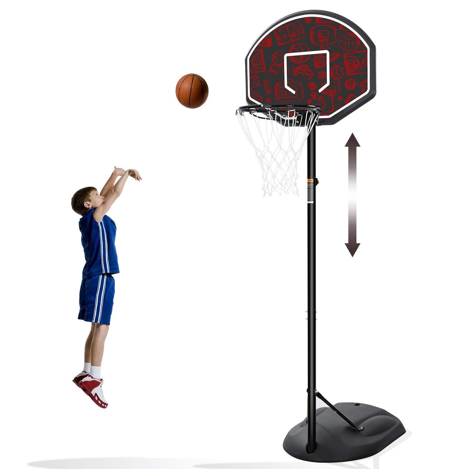 Basketball Hoop Portable Basketball Goal Basketball System 5.5ft
