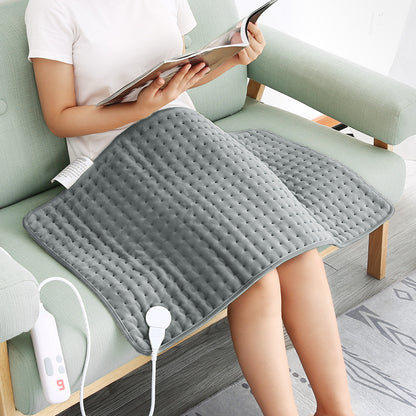 Heating Pads for Back Pain,18"x33" Large Electric Heating Pads with Auto Shut Off,6 Temperature Settings,Super-Soft,Fast Heating for Neck Back Shoulder Relief and Cramps, Gray