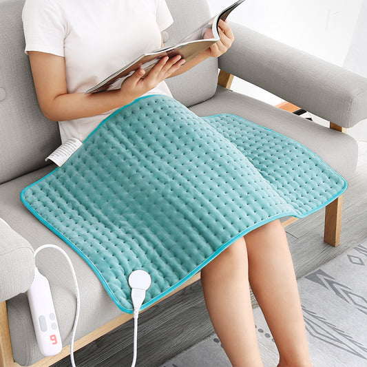 MARNUR Heating Pad for Back Pain, 18''x33'' XXL Size with 6 Heat Settings, Auto Shut-off - Blue