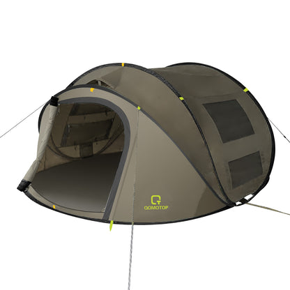 Instant Tent 4-Person Camp Tent - Green