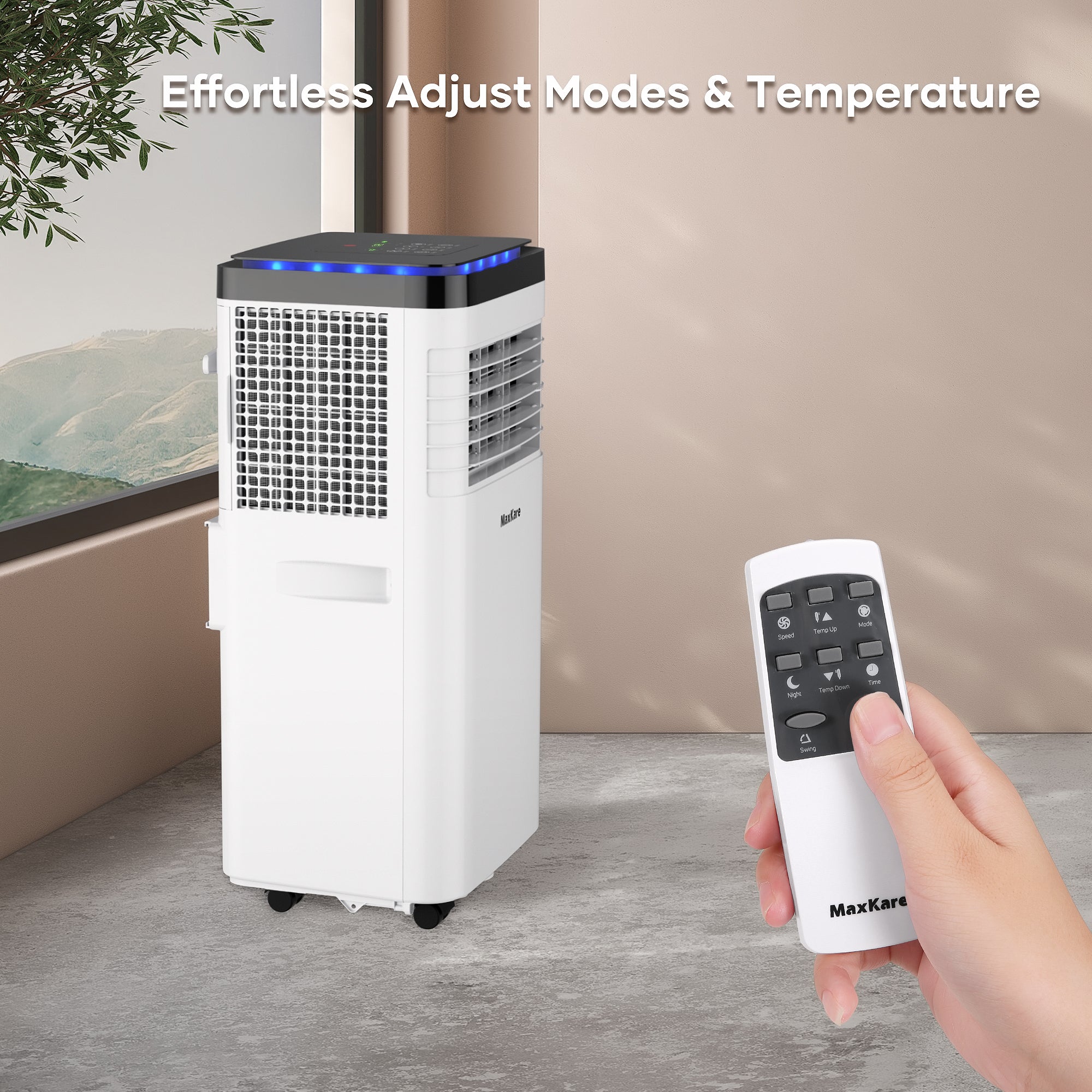 Portable Room Air Conditioner with Dehumidifier Mode 8,000 BTU