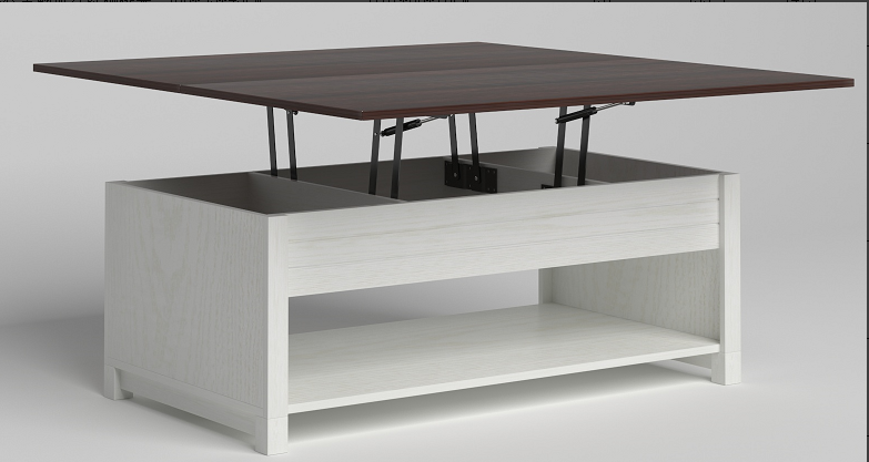 Load image into Gallery viewer, MARNUR Lift Top Coffee Table with Hidden Compartment and Adjustable Storage Shelf
