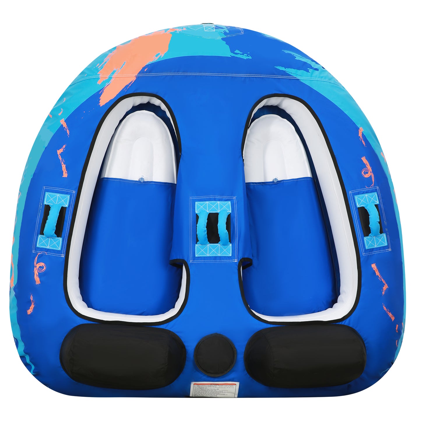 Towable Tube for Boating 2 Rider for Youth & Adult Have Fun in Outdoor - Blue