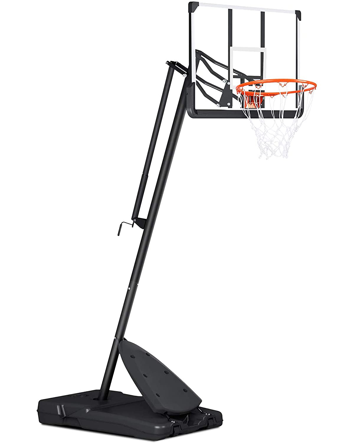 Basketball Hoop Basketball Goal 54" Basketball Backboard 7.5ft-10ft Height Adjustable Portable Basketball System for Adult Youth Kids Indoor Outdoor Use