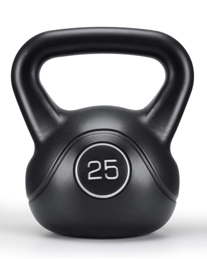 25lbs Kettlebell with HDPE Handle Workout Equipment Professional core Strength Training Weightlift Fitness Home Gym