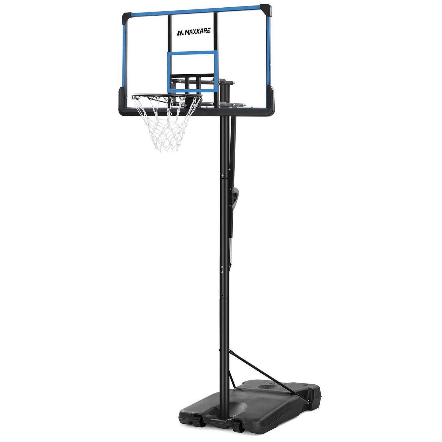 Basketball Hoop Outdoor Portable Basketball Goal & System 48 inch PC Backboard Adjustable from 7ft 6in - 10ft for Adults Teens Boys Outside