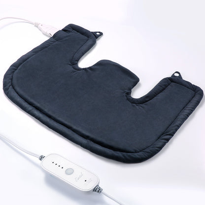 Heating Pad for Back and Shoulder, 22"x16" Heat Wrap with Fast-Heating and 4 Heat Settings, 2 Hours Auto Shut Off Available, Machine Washable - Navy Blue