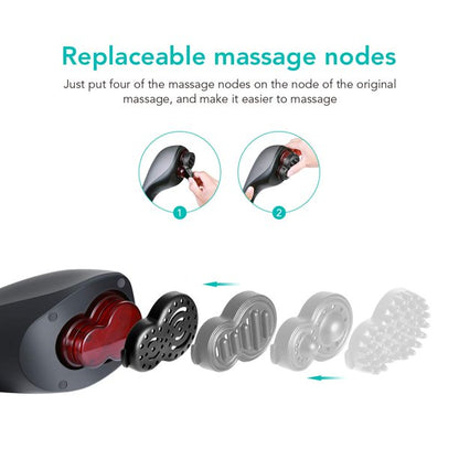 Handheld Back Massager Deep Tissue for Muscles, Foot, Neck, Shoulder, Leg, Calf Pain Relief - Electric Percussion Full Body Massage