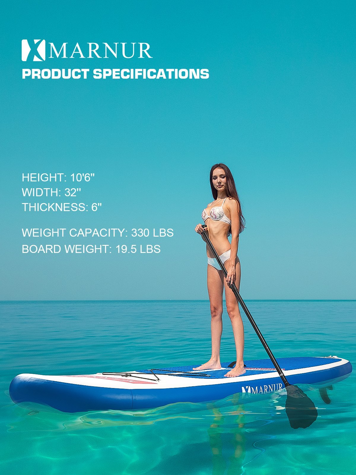 MARNUR Inflatable Stand Up Paddle Board