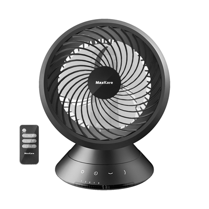 Maxkare Air Circulator Fan, 3speeds, Horizontal Vertical Oscillating Smart, Energy Fan with Remote, Timing, low noise long life, Black - NAIPO