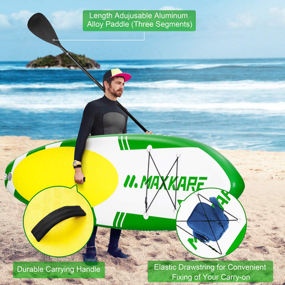 MaxKare Inflatable Paddle Board SUP Stand Up Paddle Board 6 inches Thick Board with SUP Accessories & Carry Bag & Fast Pumping for Adults - NAIPO