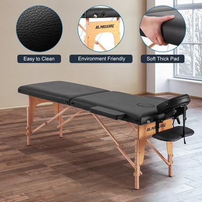 Portable Massage Table with 2 Fold Aluminium - NAIPO